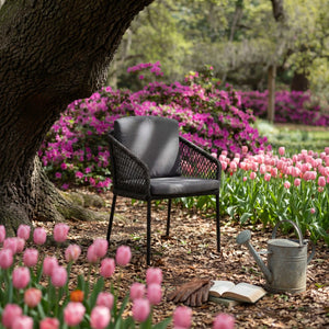 Gartensessel "Odea" Vierfuß inkl. Sitz- & Rückenkissen