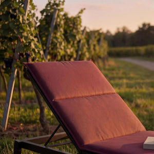 Gartenliegenauflage "Allround" Weinrot aus Polyacryl