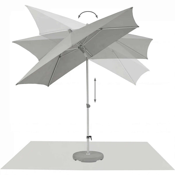 Glatz Sonnenschirm "Alu Smart" 250×200 cm