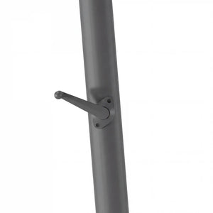 Glatz Ampelschirm Sombrano S+ 300x300 cm moderner anthrazitfarbener Ampelschirm mit Kurbelantrieb und neigbarem Schirmdach