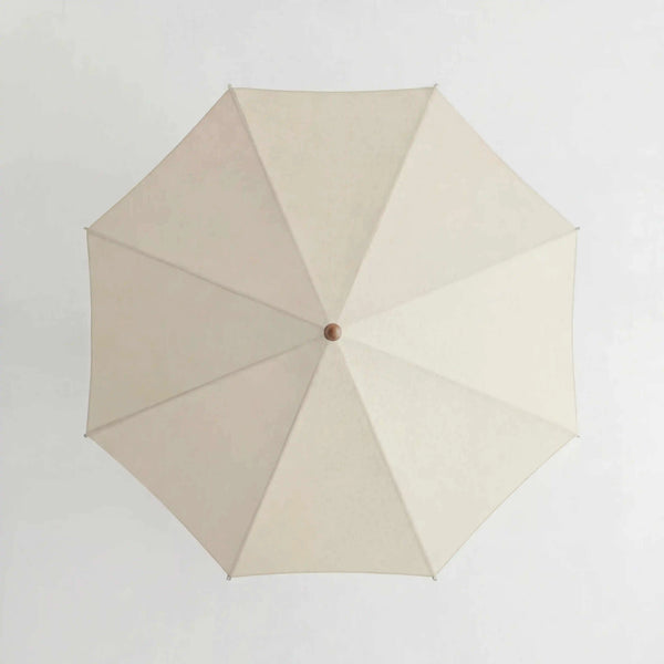 Glatz Piazza Sonnenschirm Ø 300 cm mit mediterraner Holzoptik und leichtgängigem Flaschenzug-Mechanismus