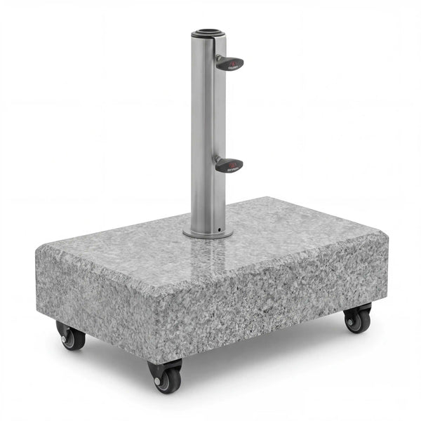 Rollbarer Granitsockel 25 kg für Balkonschirm stabil und flexibel