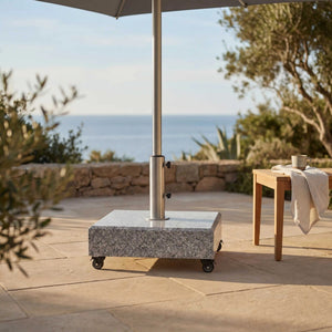 Rollbarer Granitsockel 25 kg für flexiblen Balkonschatten