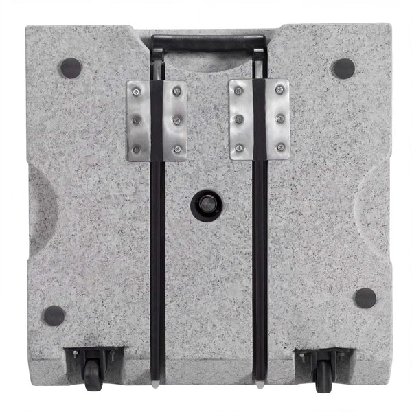 Granitsockel Trolley Active 40 kg mit Kunststoffrollen und ausziehbarem Griff