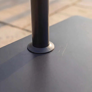 Balkonschirmständer 20 kg aus Beton mit PVC-Mantel für Rohre 25–32 mm, kompakt und stabil für kleine Balkone und Terrassen