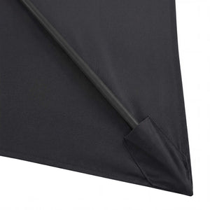 Anthrazitfarbener Sonnenschirm Life Lift 250x200 cm mit Knickfunktion und UV-Schutz