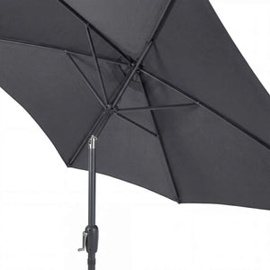 Anthrazitfarbener Sonnenschirm Life Lift 250x200 cm mit Knickfunktion, UV-Schutz und Aluminiumgestell