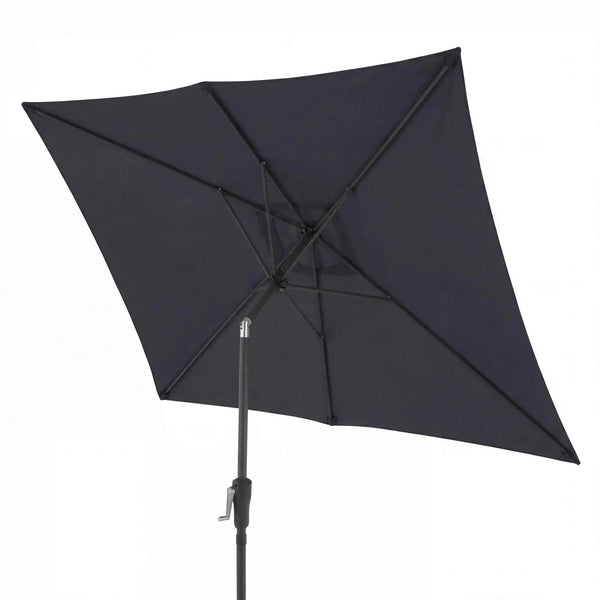 Rechteckiger Sonnenschirm Life Lift Anthrazit 250x200 cm mit Knickfunktion und UV-Schutz