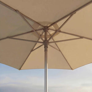 Sonnenschirm Act Push Up Ø 310 cm in Greige mit Push-Up-Funktion und UV-Schutz für Terrasse und Garten