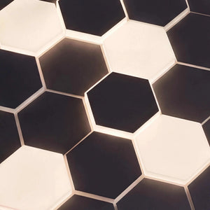 Moderne Wandleuchte 55x55 cm schwarz matt mit dimmbarer LED und skulpturalem Design