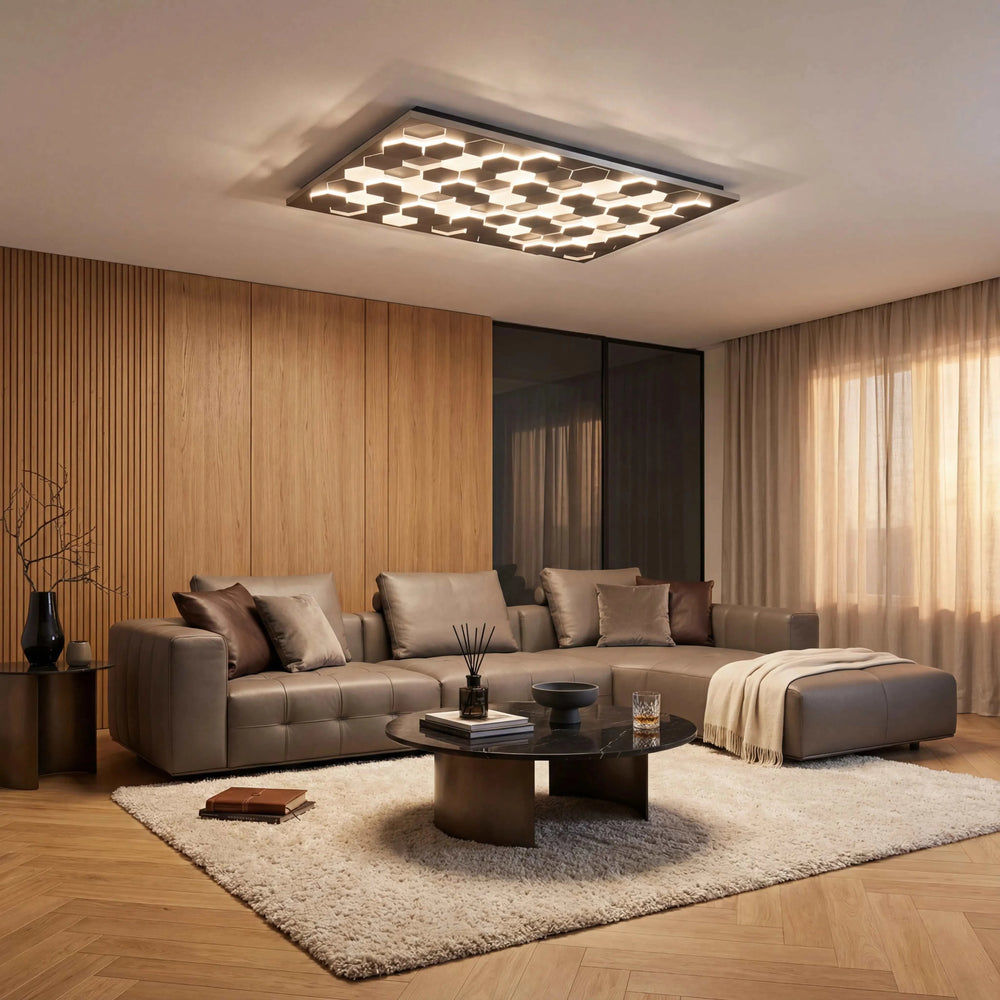 Schwarze dimmbare Wandleuchte 115x70 cm mit LED und hoher Lichtleistung