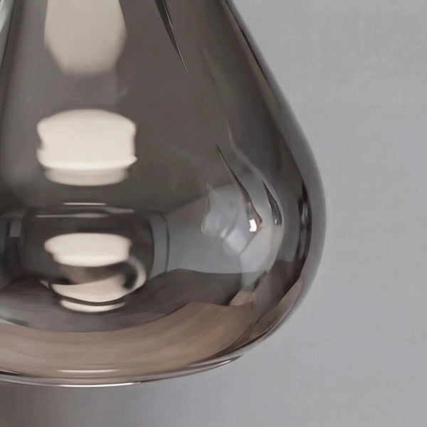 Schwarze Pendelleuchte 155x40 cm LED dimmbar über Esstisch