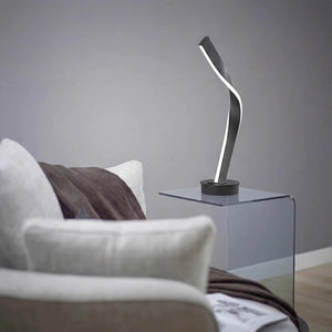 Schwarze Tischleuchte 64,5 cm mit integrierter LED und modernem Design