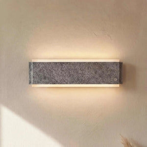 Wandleuchte 50x15 cm LED nickel matt mit integriertem Dimmer und 2000 Lumen Lichtleistung