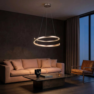 Pendelleuchte LED höhenverstellbar nickel matt dimmbar mit 5950 Lumen