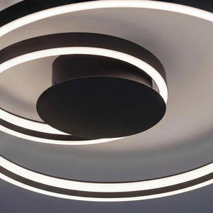 Schwarze Deckenleuchte LED dimmbar mit 5400 Lumen und modernem Design