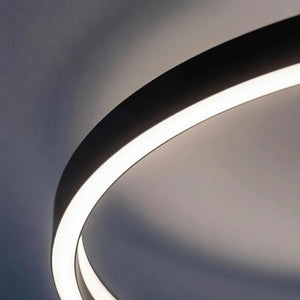 Dimmare Deckenleuchte LED schwarz matt mit 5400 Lumen und IP20 Schutzart