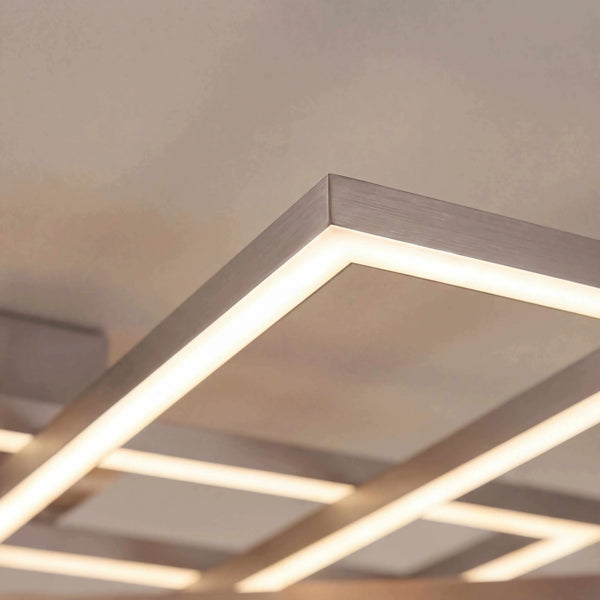 Moderne Decken- & Wandleuchte 60x66cm mit stufenlos verstellbarem Licht und Fernbedienung