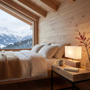 Tischleuchte 15x26,5cm LED Nickel matt mit Touch-Steuerung und warmweißem Licht