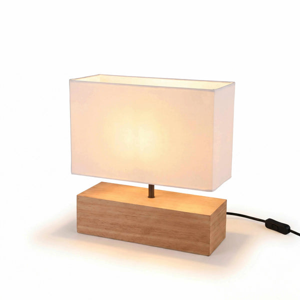 Tischleuchte 15x26,5cm mit LED, Nickel matt und weißem Glasschirm, dimmbar per Touchbedienung