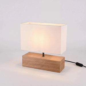 Moderne Tischleuchte 15x26,5cm mit Nickel matt Gestell und warmweißem LED-Licht