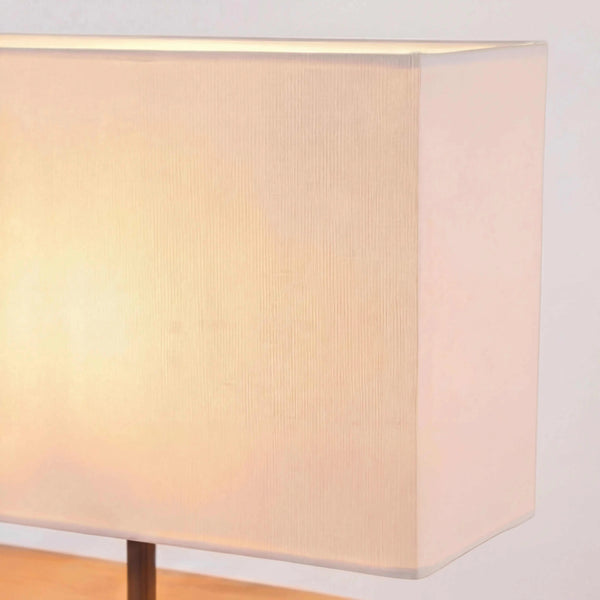 Moderne Tischleuchte 15x26,5cm in Nickel matt mit LED und Touch-Bedienung