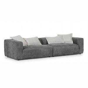 Polstergarnitur Lori Megasofa XL anthrazit Stoff für großzügigen Sitzkomfort