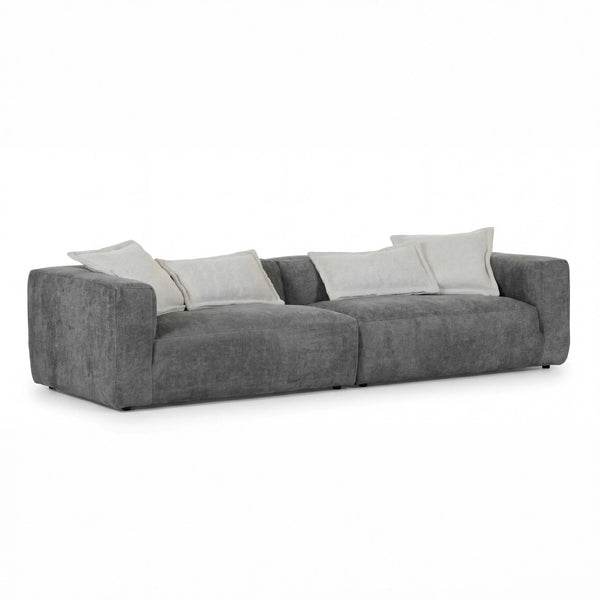 Polstergarnitur Lori Megasofa XL anthrazit Stoff für großzügigen Sitzkomfort