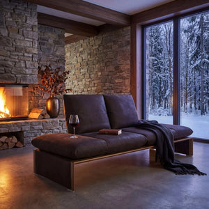 Polstergarnitur Harriet 2-Sitzer modernes Sofa verstellbar hochwertig Platzierung frei