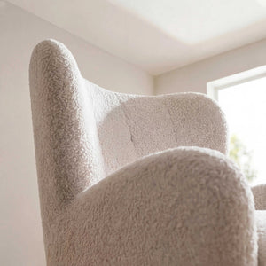 Drehsessel Martinez mit Stoffbezug und schwarzen Metallfüßen, 360° drehbar, ergonomisch gepolstert