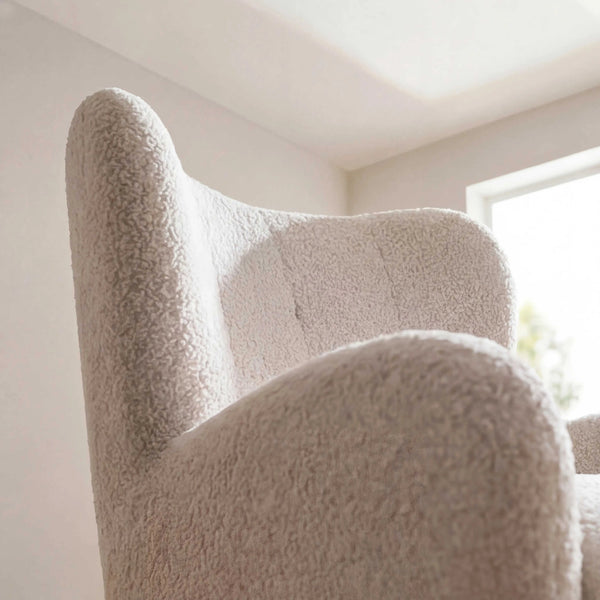 Drehsessel Martinez mit Stoffbezug und schwarzen Metallfüßen, 360° drehbar, ergonomisch gepolstert