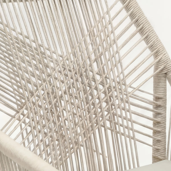 Rope Armlehnstuhl inkl. Sitzkissen in Beige