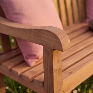 Gartenbank aus massivem Teakholz