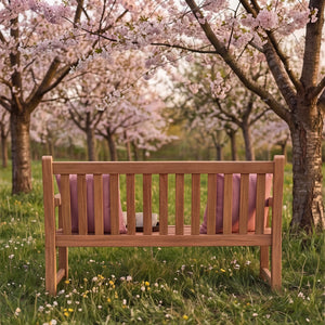 Gartenbank aus massivem Teakholz