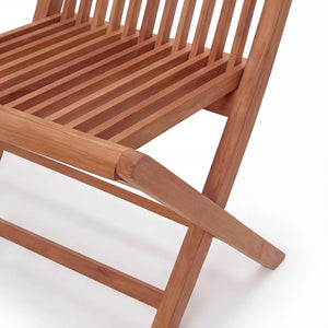 Klappbare Gartenbank Savannah aus massivem Teakholz für Terrasse und Garten