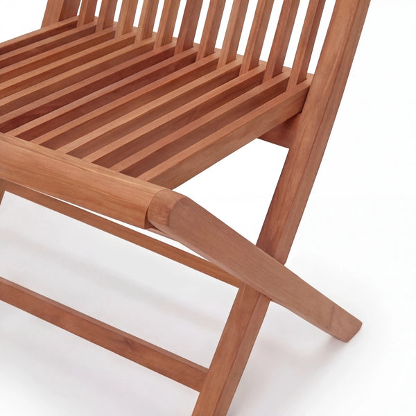 Klappbare Gartenbank Savannah aus massivem Teakholz für Terrasse und Garten