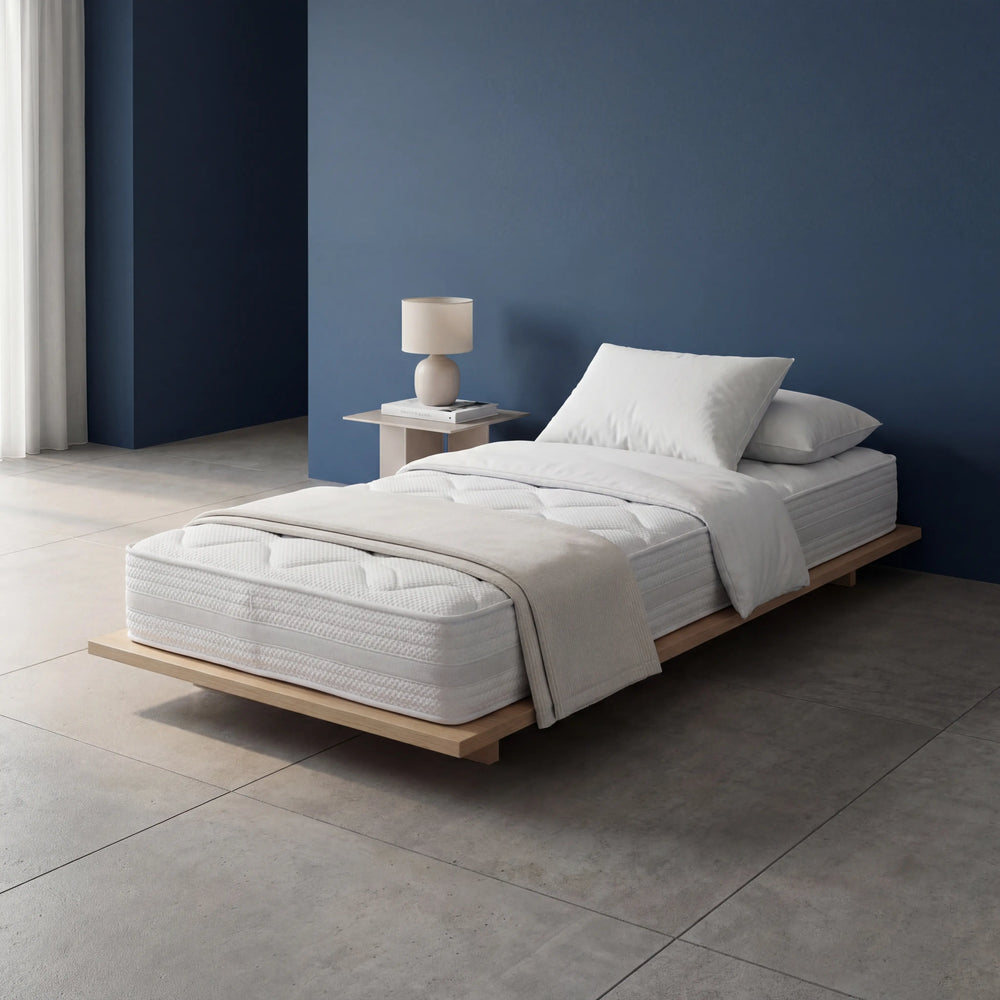 Kaltschaummatratze und Lattenrost Set 90x200 cm Härtegrad H2 druckentlastend