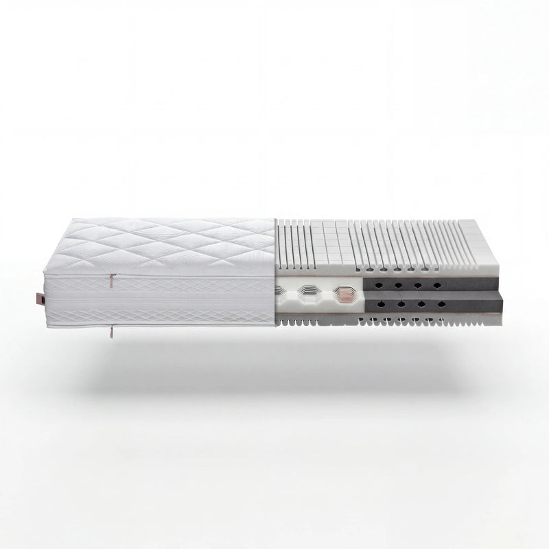 Matratze Sensoflex 700 90x200 cm mit seidig-weichem Lyocell-Jersey-Bezug für komfortablen Schlaf