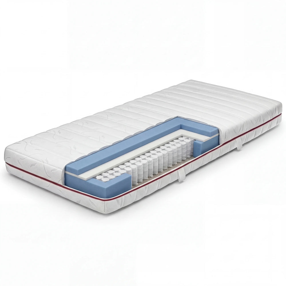 Taschenfederkern-Matratze MG Classic 90x200 cm mit H2 Härtegrad und guter Atmungsaktivität