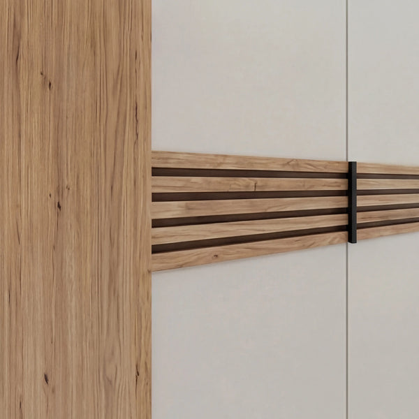 Schlafzimmer Avior Komplett-Set mit Kleiderschrank, Luxusbett und schwebender Nachtkonsole von Disselkamp