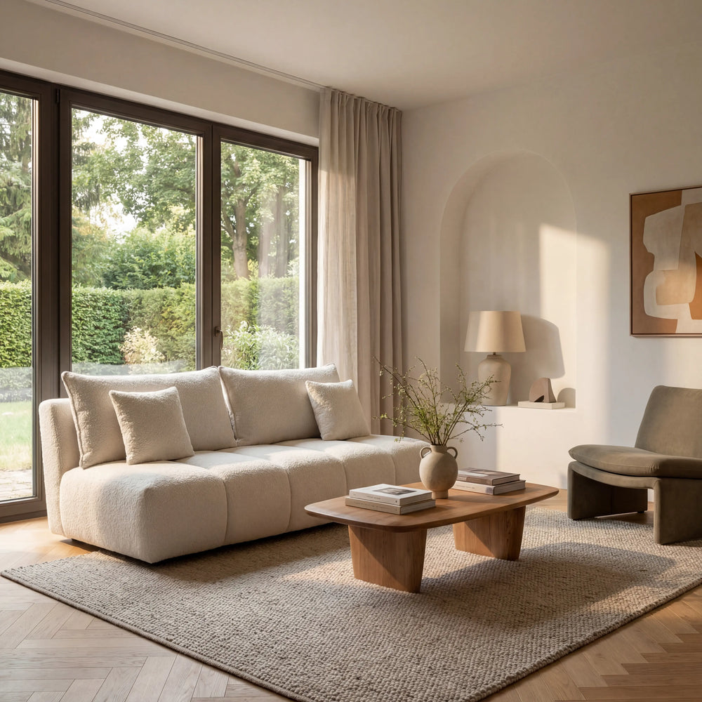 Funktionssofa, Bella, Querschläfer, Liegefläche 150 x 200, Natur