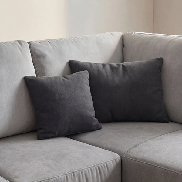 Funktionssofa, Inigio, Ecksofa mit Bettauszug, Grau