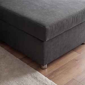 Funktionssofa, Inigio, Ecksofa mit Bettauszug, Grau