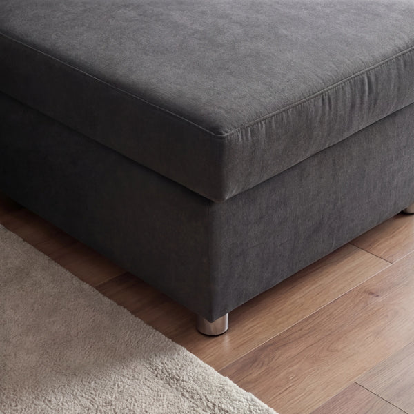 Funktionssofa, Inigio, Ecksofa mit Bettauszug, Grau