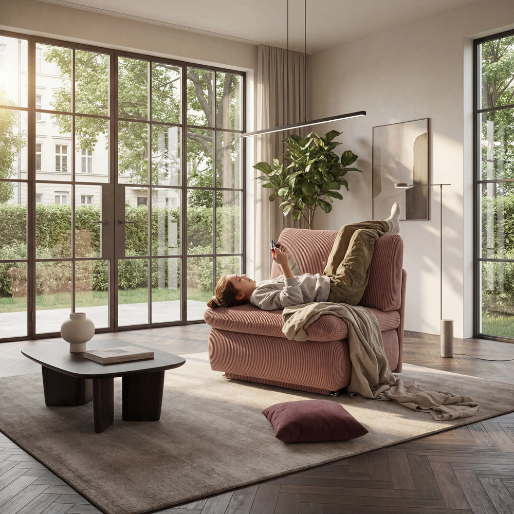 Schlafsessel, Dayo, Liegefläche 80 x 196, Petrol