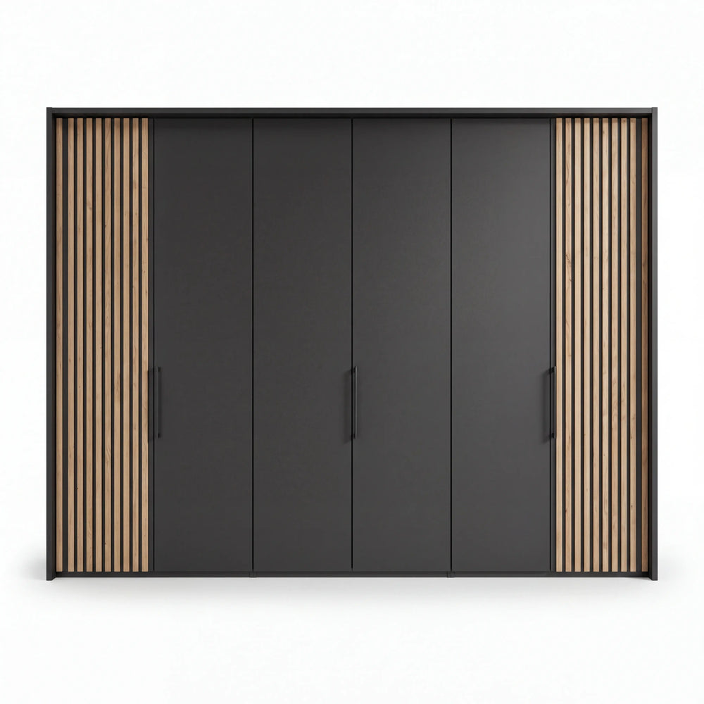Drehtürenschrank, Maui, 5-türig, 250x216x58 cm