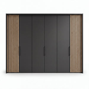 Drehtürenschrank, Maui, 5-türig, 250x216x58 cm