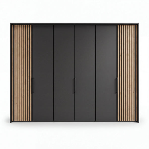 Drehtürenschrank, Maui, 5-türig, 250x216x58 cm