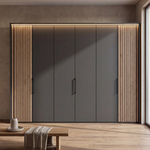 Drehtürenschrank, Maui, 5-türig, 250x216x58 cm