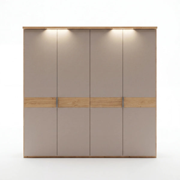 Drehtürenschrank, Padua, 4-türig, 200,1x206,8x59,5 cm